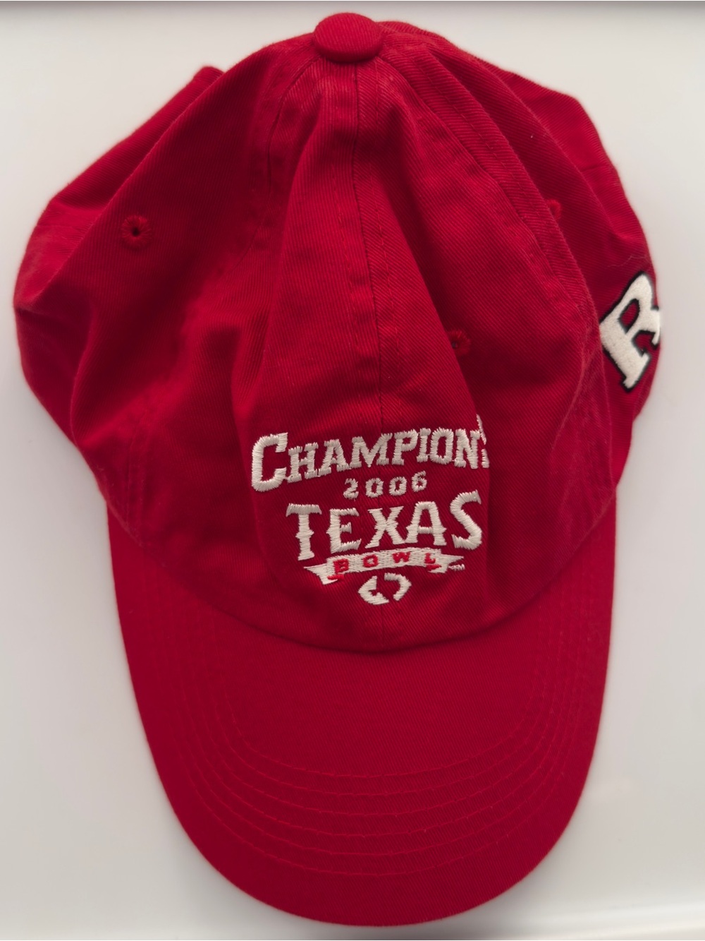 Vintage Y2K 2000s 2006 Rutgers Texas Bowl Champions Hat Football NCAA Sports